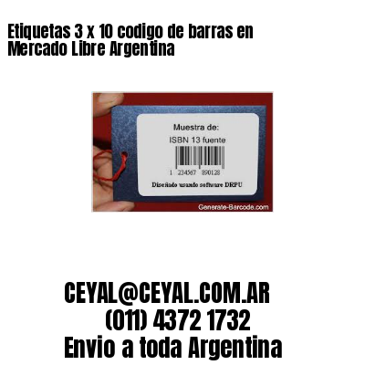 Etiquetas 3 x 10 codigo de barras en Mercado Libre Argentina