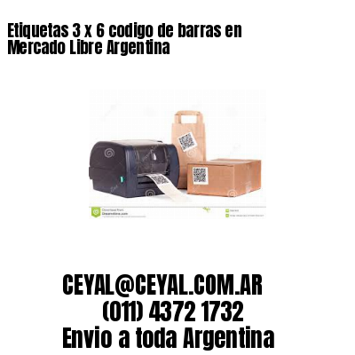 Etiquetas 3 x 6 codigo de barras en Mercado Libre Argentina