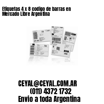 Etiquetas 4 x 8 codigo de barras en Mercado Libre Argentina