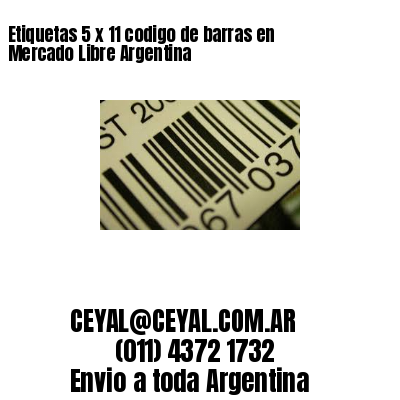 Etiquetas 5 x 11 codigo de barras en Mercado Libre Argentina