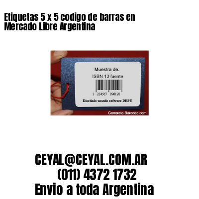 Etiquetas 5 x 5 codigo de barras en Mercado Libre Argentina