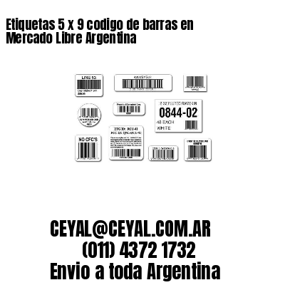 Etiquetas 5 x 9 codigo de barras en Mercado Libre Argentina
