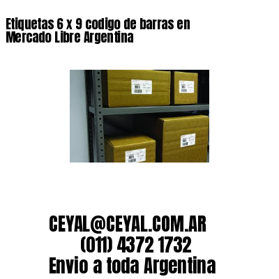 Etiquetas 6 x 9 codigo de barras en Mercado Libre Argentina