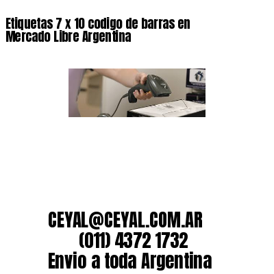 Etiquetas 7 x 10 codigo de barras en Mercado Libre Argentina