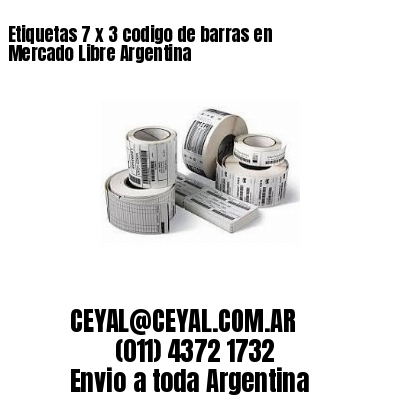 Etiquetas 7 x 3 codigo de barras en Mercado Libre Argentina