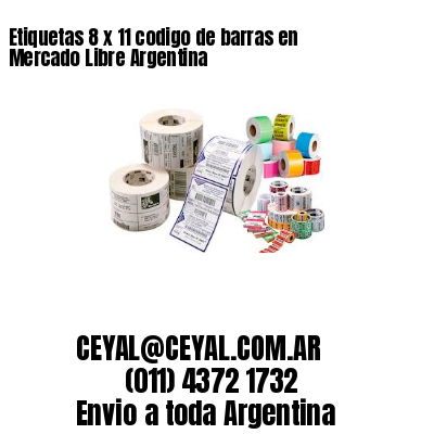 Etiquetas 8 x 11 codigo de barras en Mercado Libre Argentina