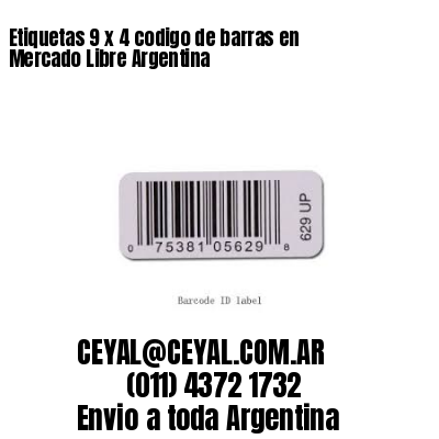 Etiquetas 9 x 4 codigo de barras en Mercado Libre Argentina