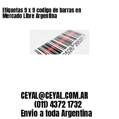 Etiquetas 9 x 9 codigo de barras en Mercado Libre Argentina