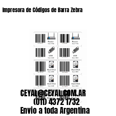 Impresora de Códigos de Barra Zebra