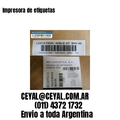 Impresora de etiquetas