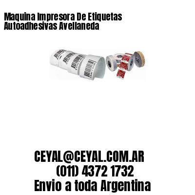 Maquina Impresora De Etiquetas Autoadhesivas Avellaneda