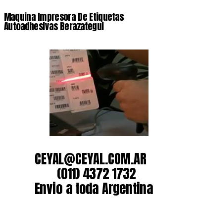 Maquina Impresora De Etiquetas Autoadhesivas Berazategui