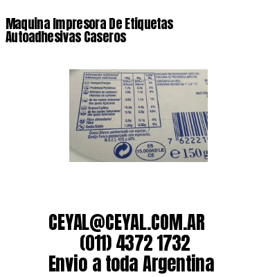 Maquina Impresora De Etiquetas Autoadhesivas Caseros