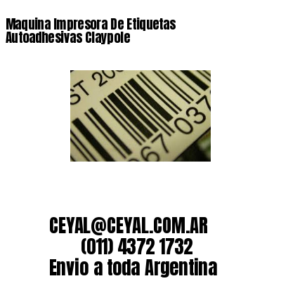 Maquina Impresora De Etiquetas Autoadhesivas Claypole