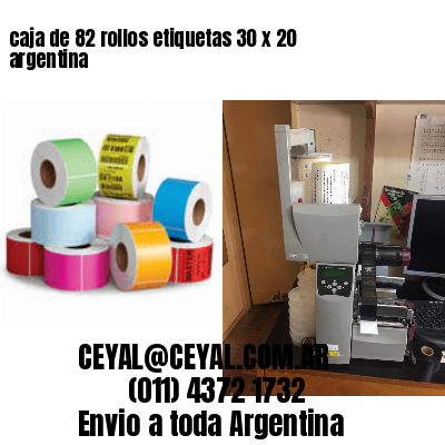 caja de 82 rollos etiquetas 30 x 20 argentina