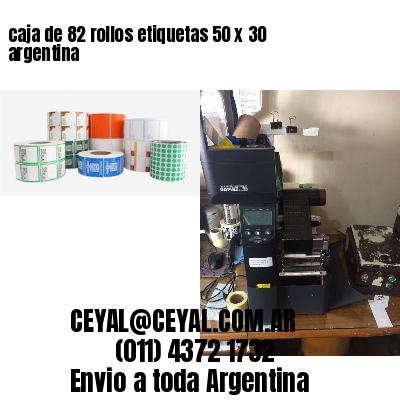 caja de 82 rollos etiquetas 50 x 30 argentina