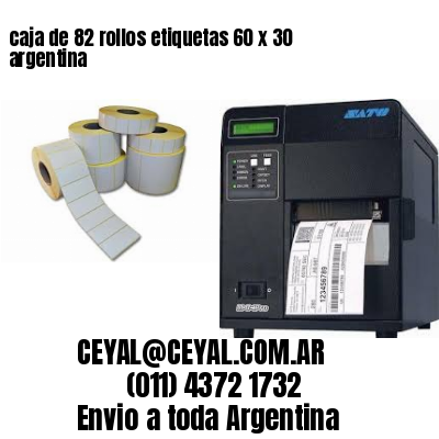 caja de 82 rollos etiquetas 60 x 30 argentina