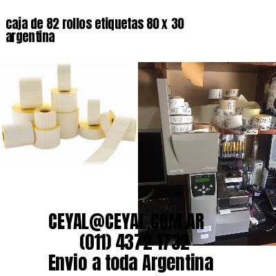 caja de 82 rollos etiquetas 80 x 30 argentina
