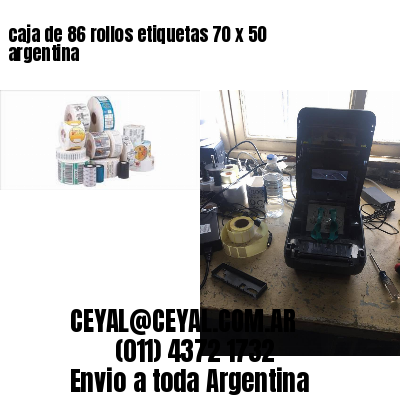 caja de 86 rollos etiquetas 70 x 50 argentina