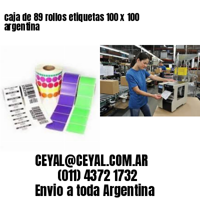 caja de 89 rollos etiquetas 100 x 100 argentina