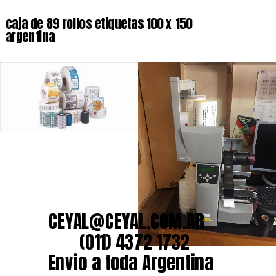 caja de 89 rollos etiquetas 100 x 150 argentina