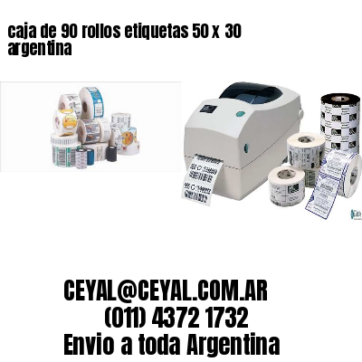 caja de 90 rollos etiquetas 50 x 30 argentina