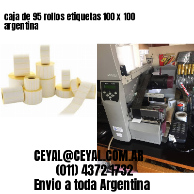 caja de 95 rollos etiquetas 100 x 100 argentina