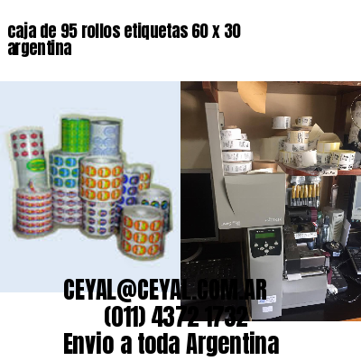 caja de 95 rollos etiquetas 60 x 30 argentina