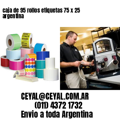 caja de 95 rollos etiquetas 75 x 25 argentina