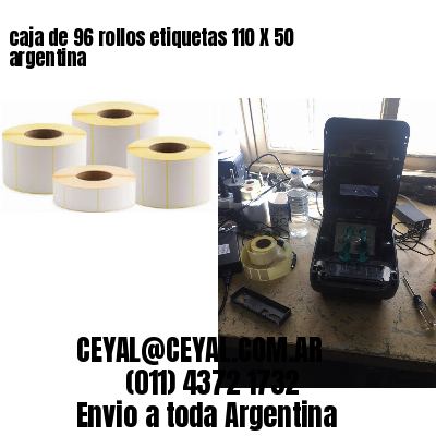 caja de 96 rollos etiquetas 110 X 50 argentina