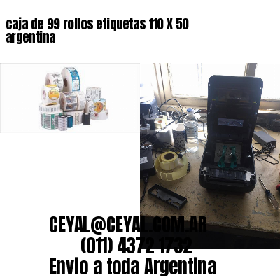 caja de 99 rollos etiquetas 110 X 50 argentina