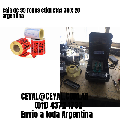 caja de 99 rollos etiquetas 30 x 20 argentina