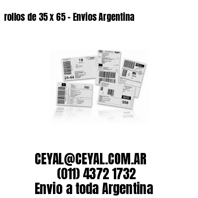 rollos de 35 x 65 – Envios Argentina