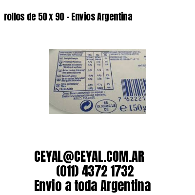 rollos de 50 x 90 – Envios Argentina