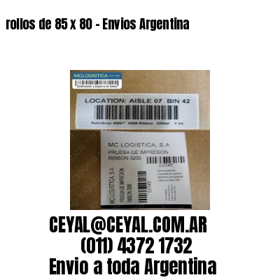 rollos de 85 x 80 – Envios Argentina
