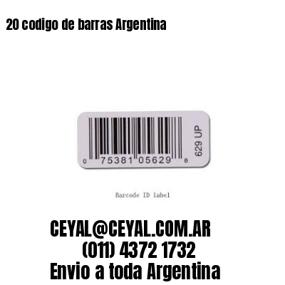20 codigo de barras Argentina