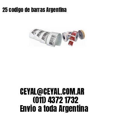 25 codigo de barras Argentina