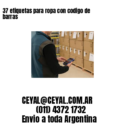 37 etiquetas para ropa con codigo de barras