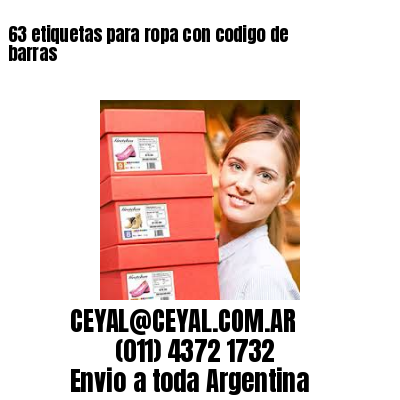 63 etiquetas para ropa con codigo de barras