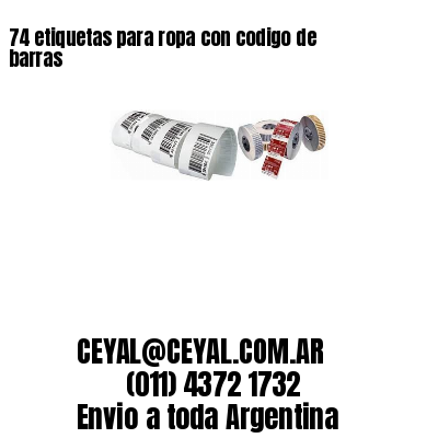 74 etiquetas para ropa con codigo de barras
