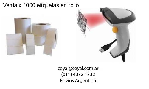 100 x  60 Termicas  x 1000 etiquetas – Argentina