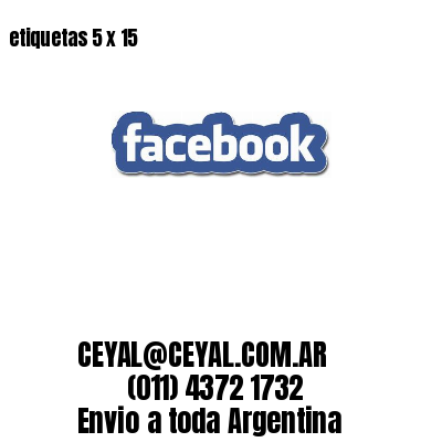 etiquetas 5 x 15