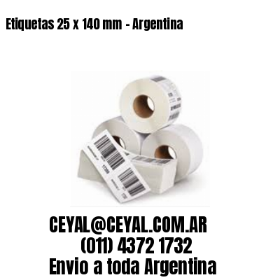 Etiquetas 25 x 140 mm – Argentina