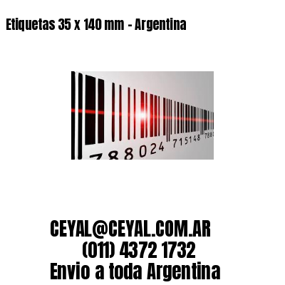 Etiquetas 35 x 140 mm – Argentina