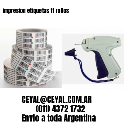 impresion etiquetas 11 rollos