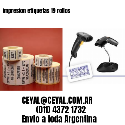 impresion etiquetas 19 rollos
