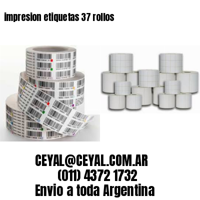impresion etiquetas 37 rollos