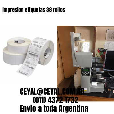 impresion etiquetas 38 rollos