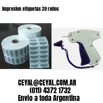 impresion etiquetas 39 rollos