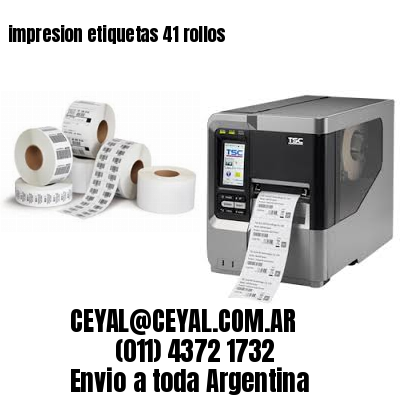 impresion etiquetas 41 rollos